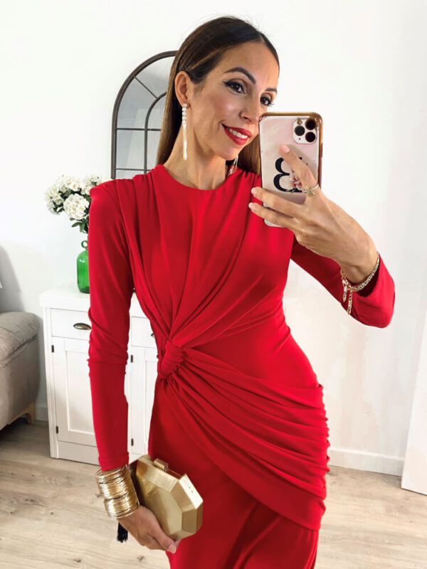 Vestido de invitada perfecta rojo