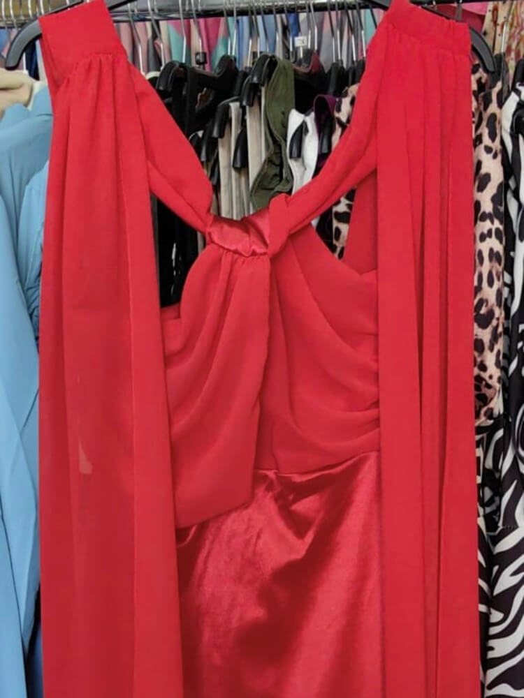 Vestido de fiesta de noche rojo