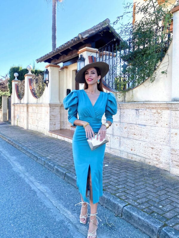 Vestido Noelia Verde Agua - Imagen 3
