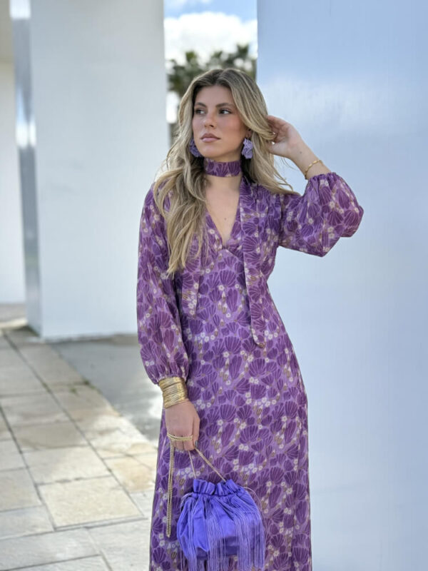 Vestido Lila flores - Imagen 2