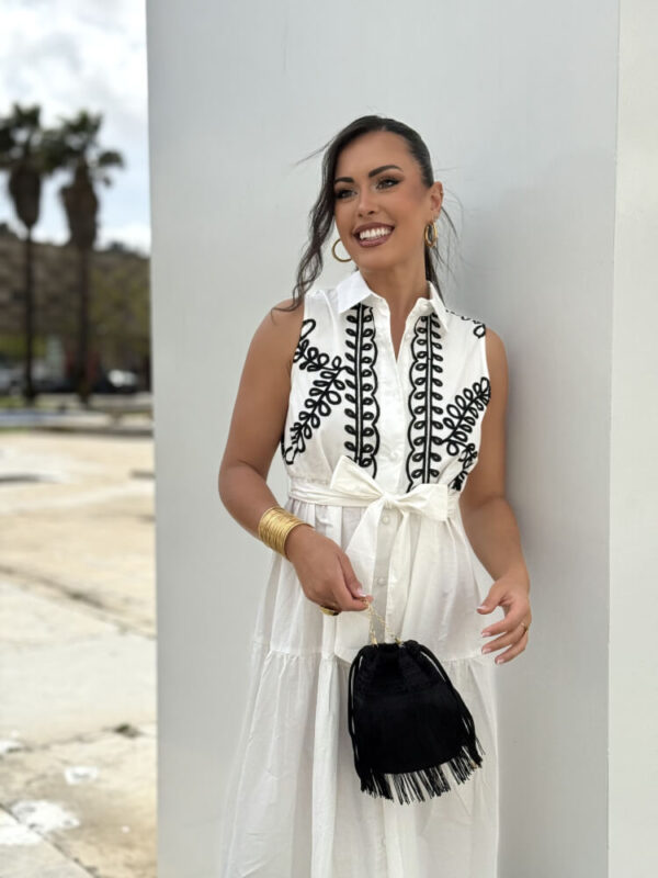 Vestido White bordado - Imagen 3