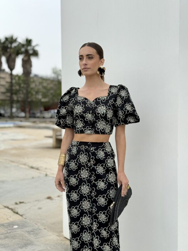 Pendientes primavera negros - Imagen 3