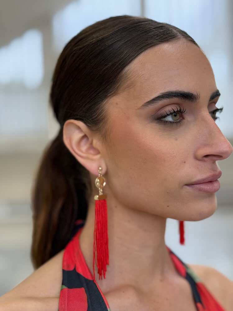 Pendientes De Flecos Elegantes