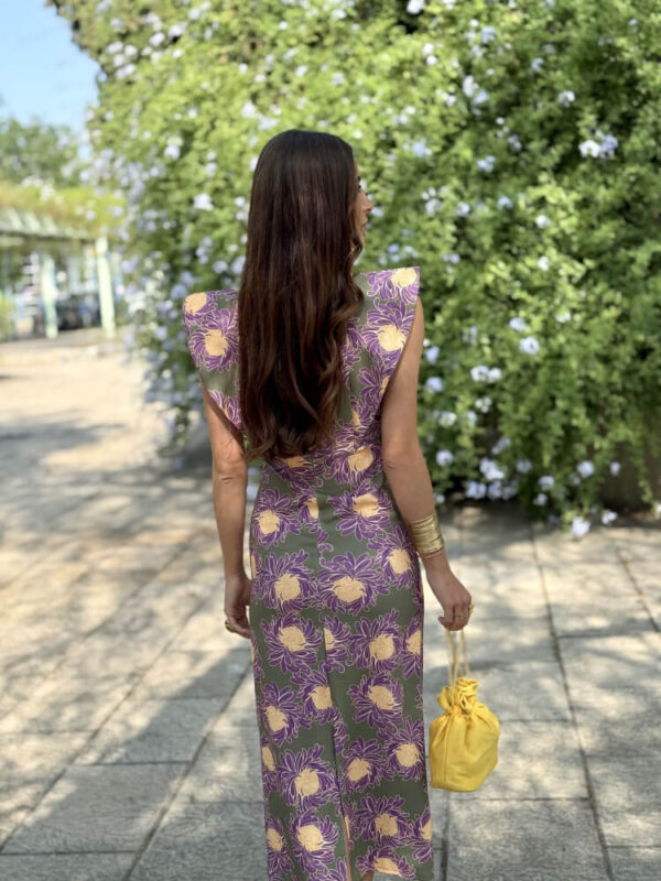 Vestido Estampado Vistoso Tejido Elástico