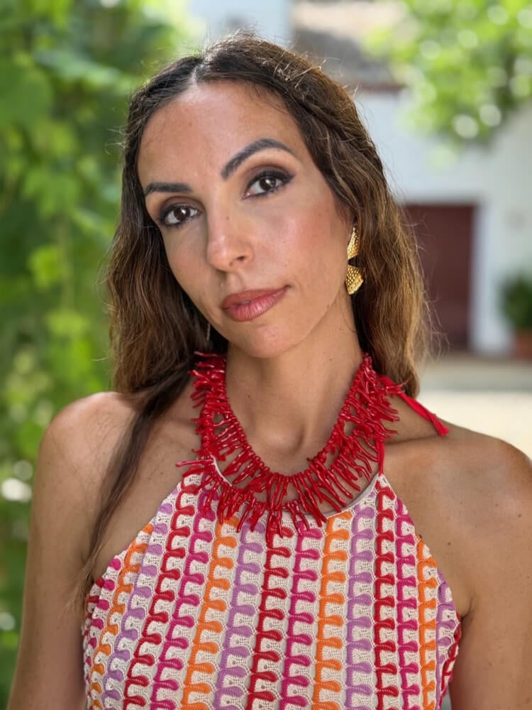 Collar Coral Rojo