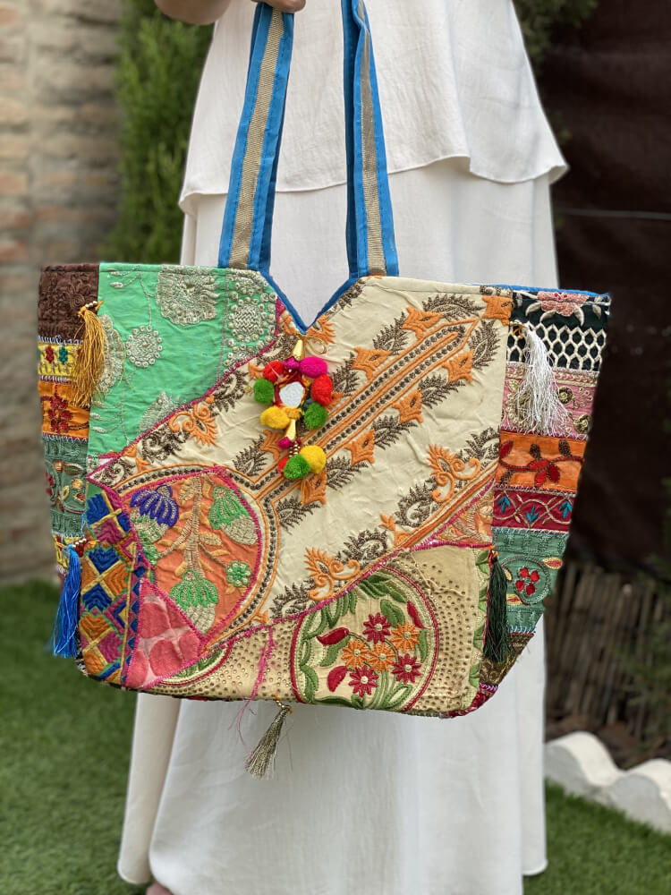 Bolsa Artesanal Bordada