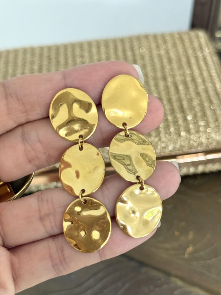 Pendientes Dorados Acero Inoxidable