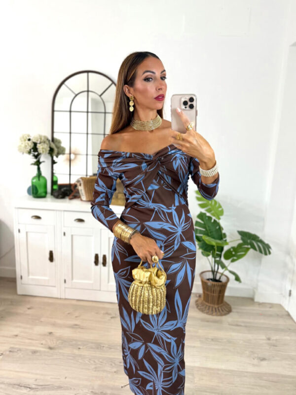 Vestido Tierra Estilo Romántico Y Fluido