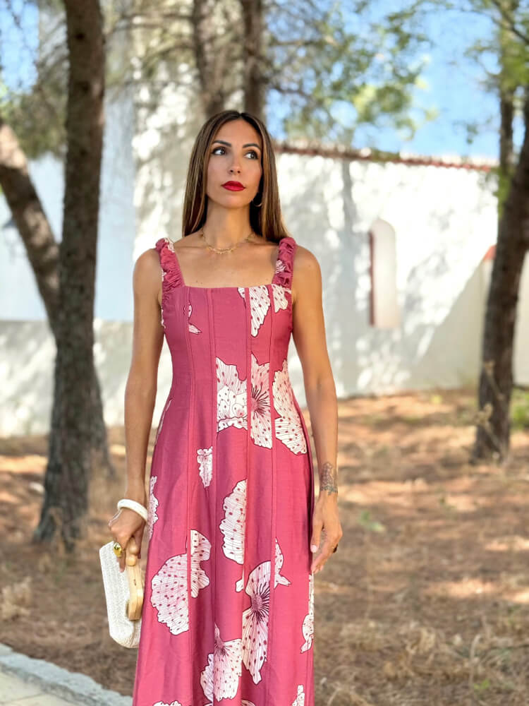Vestido Rosa Empolvado