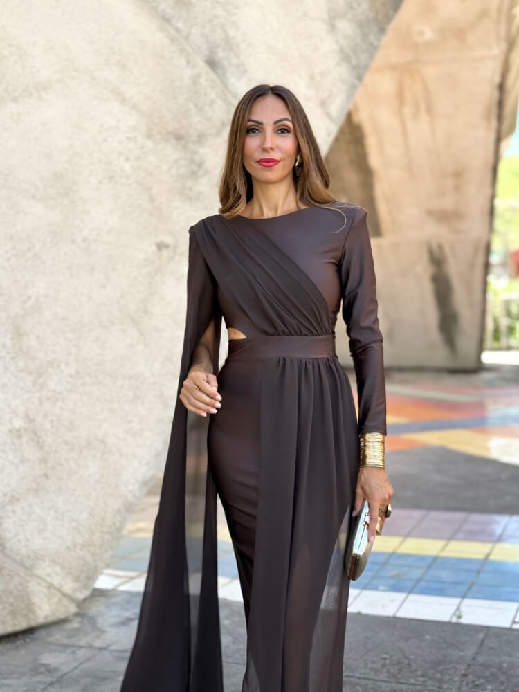 Vestido Galiana Marrón