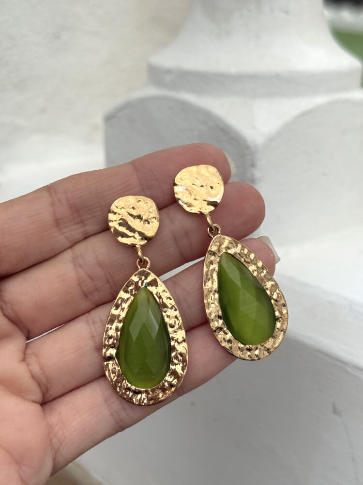 Pendientes Piedra Verde