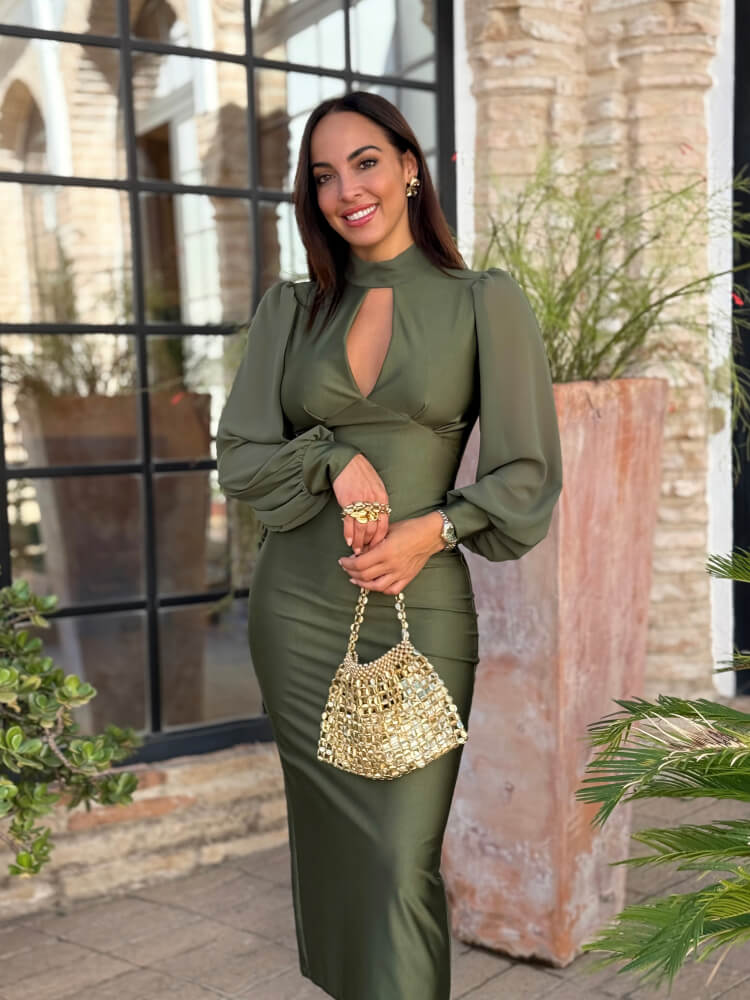 Vestido Camila satinado