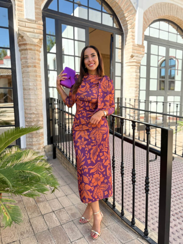 Vestido Elegante De Tejido Suave