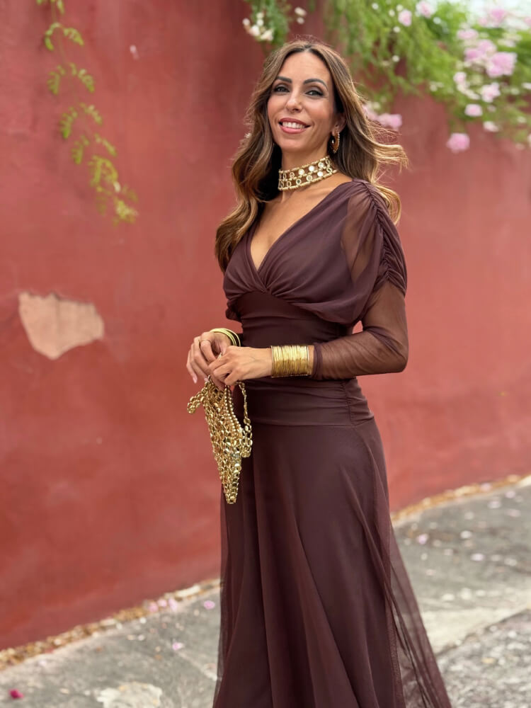 Vestido Tul Con Diseño Favorecedor