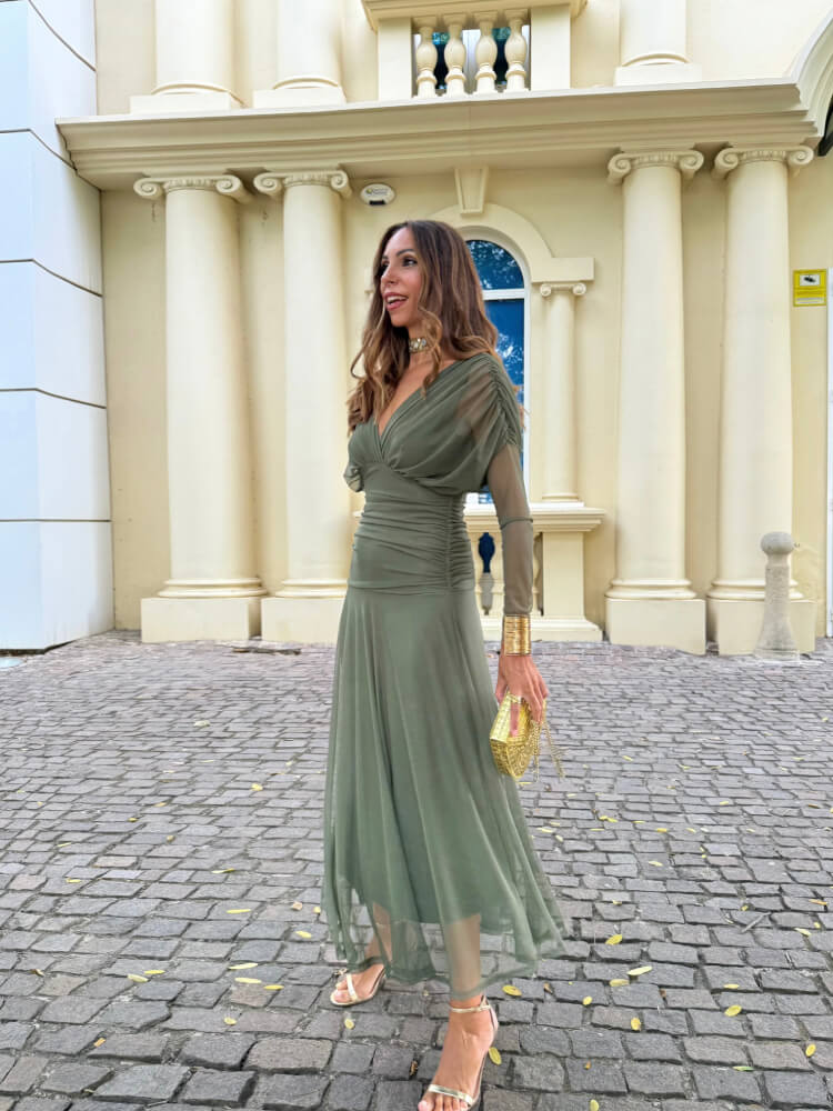 Vestido Sulanca Verde - Imagen 3