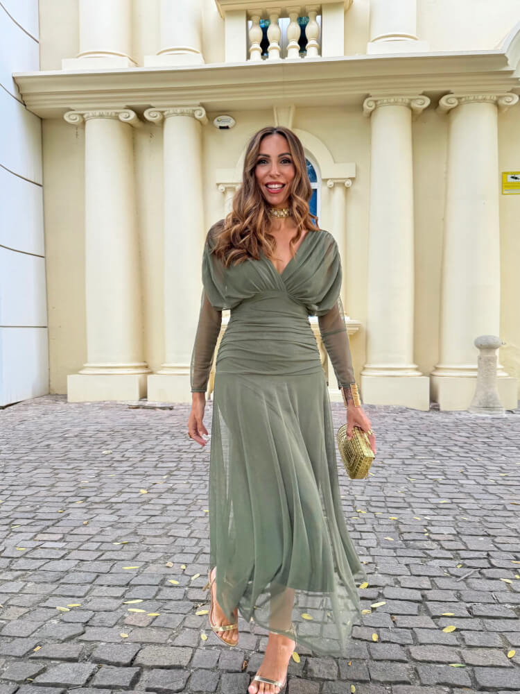 Vestido Sulanca Verde - Imagen 5