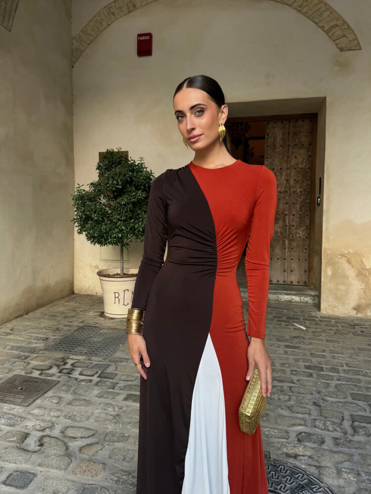 Vestido tres colores