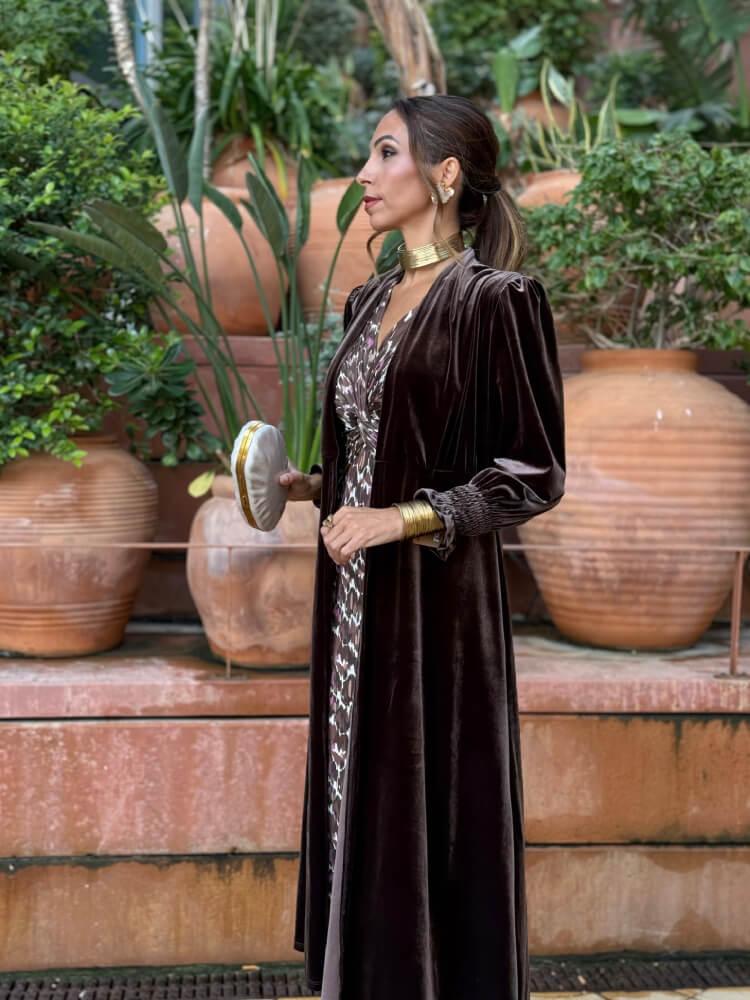 Abriguito Marrón Estilo Sin Botones