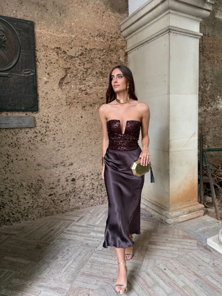 Body De Lentejuelas Elegante Para Eventos