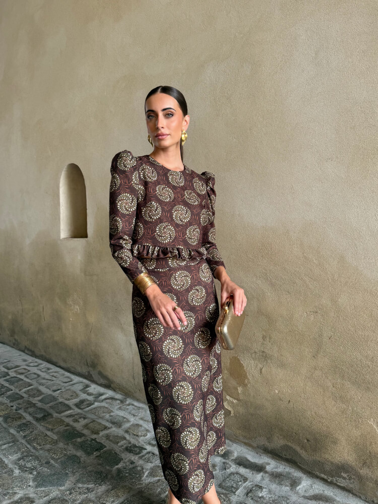 Conjunto Falda Ajuste Cómodo Favorecedor