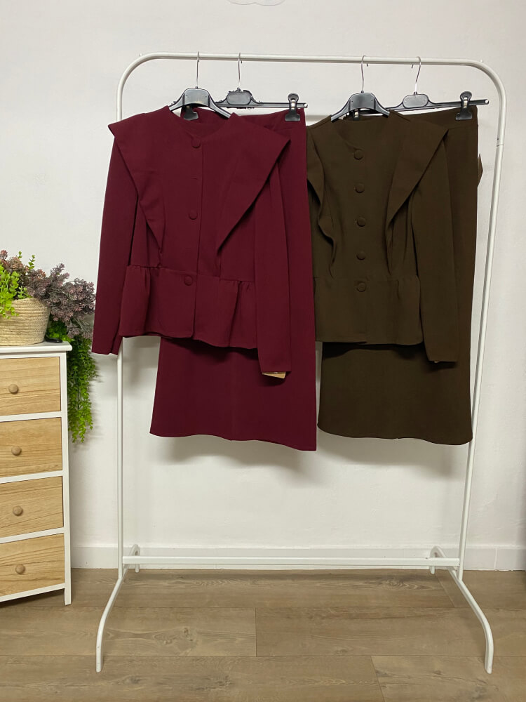 Conjunto Oliva Crespón Elástico