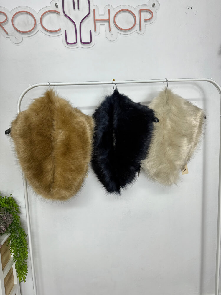 Cuello Pelo Sintético Para Abrigos