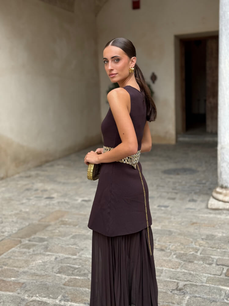 Vestido Marrón Ideal Invitadas