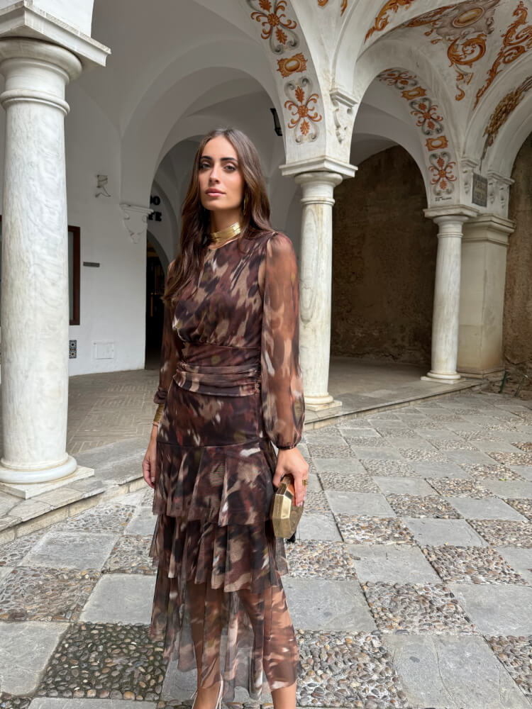 Vestido De Tul Elástico